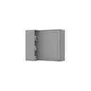 Ver imagem 3 de Armário Aéreo Canto Reto 1 Porta Emily Espresso Móveis