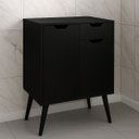 Ver imagem 3 de Gabinete para Banheiro 60 Cm 2 Portas 1 Gaveta Meire Preto