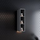 Ver imagem 1 de Armário Aéreo 3 Nichos 20cm Emily Espresso Móveis