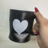 Jogo 2 Caneca Amassada 320ml para Chá Cappuccino - Preta - 3