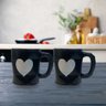 Jogo 2 Caneca Amassada 320ml para Chá Cappuccino - Preta - 7