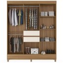 Ver imagem 5 de Guarda Roupa Casal 8 Portas com Espelho 82060el Amendola Off White Demobile