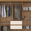 Ver imagem 6 de Guarda Roupa Casal 8 Portas com Espelho 82060el Amendola Off White Demobile