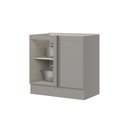 Ver imagem 3 de Balcão Canto Reto para Cozinha 1 Porta Emily Espresso Móveis