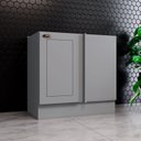 Ver imagem 1 de Balcão Canto Reto para Cozinha 1 Porta Emily Espresso Móveis