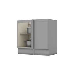 Balcão Canto Reto para Cozinha 1 Porta Emily Espresso Móveis - 2
