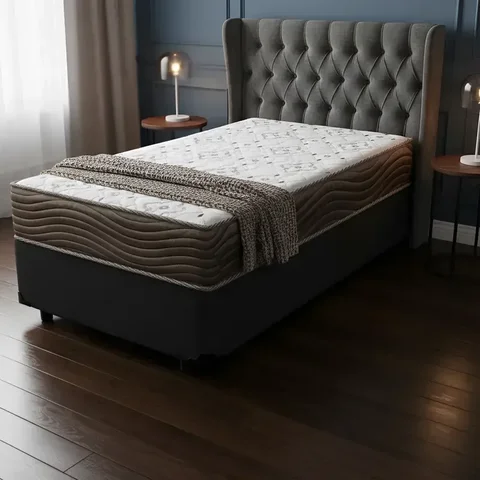 Cama Box com Colchão de Espuma D45 Ortobom Iso 150 Solteiro 88cm