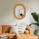 Ver imagem 3 de Espelho Decorativo Oblongo Nature Taboa 60x80cm In House Decor