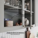 Ver imagem 5 de Armário Aéreo 3 Portas 120cm Emily Espresso Móveis
