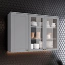 Ver imagem 1 de Armário Aéreo 3 Portas 120cm Emily Espresso Móveis