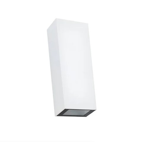 Arandela Box Ff 5w 3000k Bivolt Ip65 Branca Opus Led