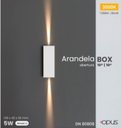 Ver imagem 2 de Arandela Box Ff 5w 3000k Bivolt Ip65 Branca Opus Led