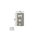 Ver imagem 3 de Armário Aéreo 1 Porta 40cm Emily Espresso Móveis