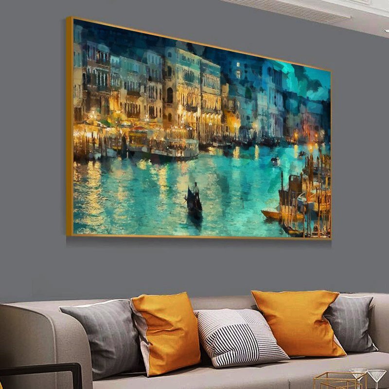 Quadro Decorativo Veneza:120x80 cm/BRANCA | MadeiraMadeira
