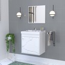 Ver imagem 1 de Kit Gabinete Banheiro Armario Cuba Pia com Espelheira - Veneto