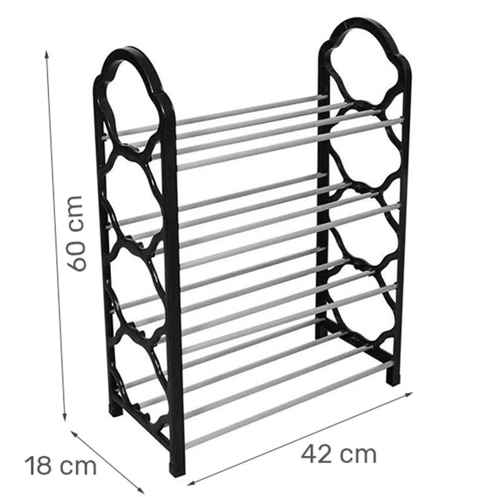 Sapateira 4 Andares Vertical Organizador Sapato Prateleira até 8 Pares - 7