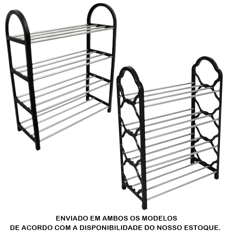 Sapateira 4 Andares Vertical Organizador Sapato Prateleira até 8 Pares - 8