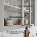 Ver imagem 5 de Armário Aéreo 2 Portas 80cm Emily Espresso Móveis