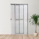Ver imagem 1 de Porta Balcão de Alumínio 3 Folhas 210 X 120cm Linha Modular