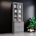 Ver imagem 1 de Paneleiro 2 Portas 2 Gavetas Emily Espresso Móveis