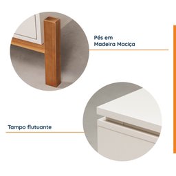Rack Para TV até 55 Polegadas Tiê CabeCasa MadeiraMadeira - 4