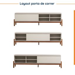 Rack para TV até 84 Polegadas Tiê CabeCasa MadeiraMadeira - 5