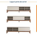 Ver imagem 5 de Rack para TV até 84 Polegadas 100% MDF 218cm Pés em Madeira Maciça Tiê CabeCasa MadeiraOriginals Branco