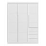 Jogo de Quarto Infantil Pérola com Guarda Roupa e Cômoda Branco - Phoenix Baby - 3