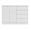 Ver imagem 5 de Jogo de Quarto Infantil Pérola com Guarda Roupa e Cômoda Branco - Phoenix Baby