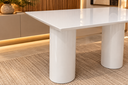 Ver imagem 3 de Mesa de Jantar Retangular 150x90cm - Dupla Base Cilíndrica Nix Designer