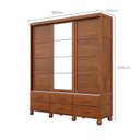 Ver imagem 3 de Guarda Roupa 3P Correr Cedro Alpha