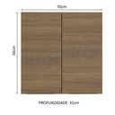 Ver imagem 3 de Armário Aéreo 70 cm 2 Portas Rustic Stella Madesa