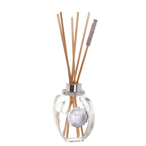 Difusor de Aromas Vidro Shine Bordas Arredondadas 300ml - Enfeites Prateados - Fragrância: Any