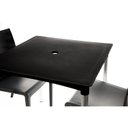 Ver imagem 4 de Mesa para Jardim 4 Lugares com Furo para Ombrelone Polipropileno e Alumínio 73x73cm Atto Prata/Preto