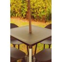 Ver imagem 4 de Mesa 4 Lugares com Furo para Ombrelone Atto Marrom/Chocolate