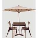 Ver imagem 5 de Mesa 4 Lugares com Furo para Ombrelone Atto Marrom/Chocolate