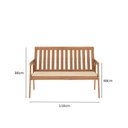 Ver mais imagens de Conjunto para Jardim 4 Peças 3 Poltronas 1 Mesa de Centro Família de Madeira Eucalipto Yescasa