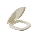 Ver imagem 2 de Assento Sanitário Bege Almofadado Quadrado Atlas