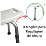 Banco Banqueta Banho Idoso Regulável 130kg Sc200 Hidrolight - 7