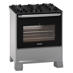 Fogão Mesa de Vidro 5 Queimadores 220V Best Grill Cinza - 1