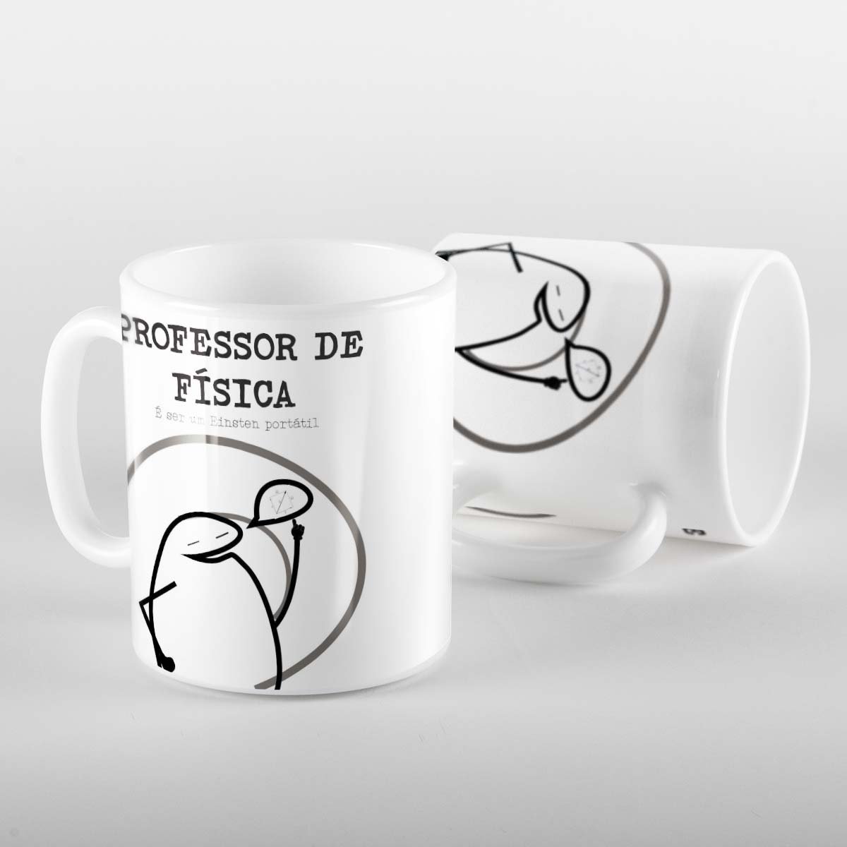 Caneca Flork professor de física portátil