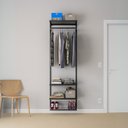 Ver imagem 1 de Closet Aberto Modular para Solteiro 65cm Legacy 10 Preto