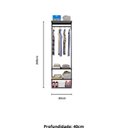 Ver imagem 4 de Closet Aberto Modular para Solteiro 65cm Legacy 10 Preto