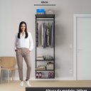 Ver imagem 5 de Closet Aberto Modular para Solteiro 65cm Legacy 10 Preto