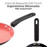 Frigideira Antiaderente Tapioqueira Cerâmica Indução Preto e Vermelho 22cm - Lyor - 4