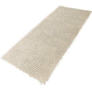 Tapete Bolinha Passadeira Macarrão Antiderrapante 50x100cm Nude