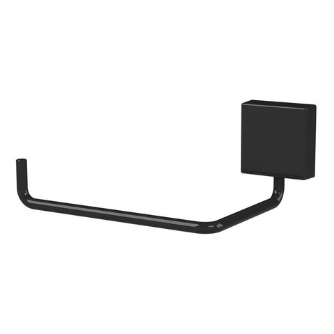 Suporte de Papel Higienico Prático Brilhante Preto Future