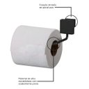 Ver imagem 4 de Suporte de Papel Higienico Prático Brilhante Preto Future