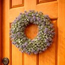 Ver imagem 1 de Guirlanda Artificial Enfeite Decorativo Coroa de Flores 25cm