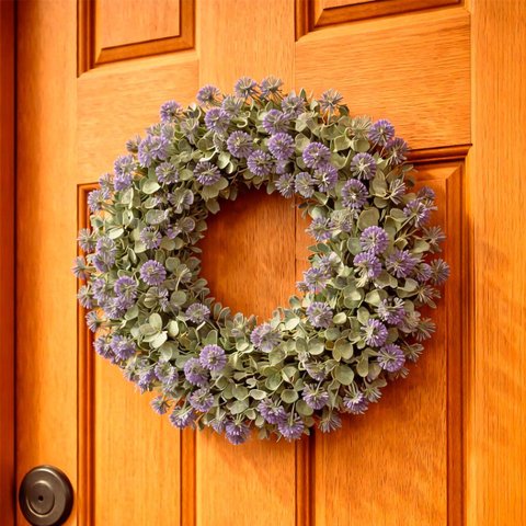 Guirlanda Artificial Enfeite Decorativo Coroa de Flores 25cm